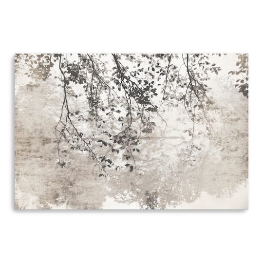 Taupe Soft Reflection Canvas Giclee